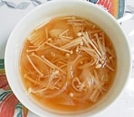 玉葱とえのきの簡単スープ